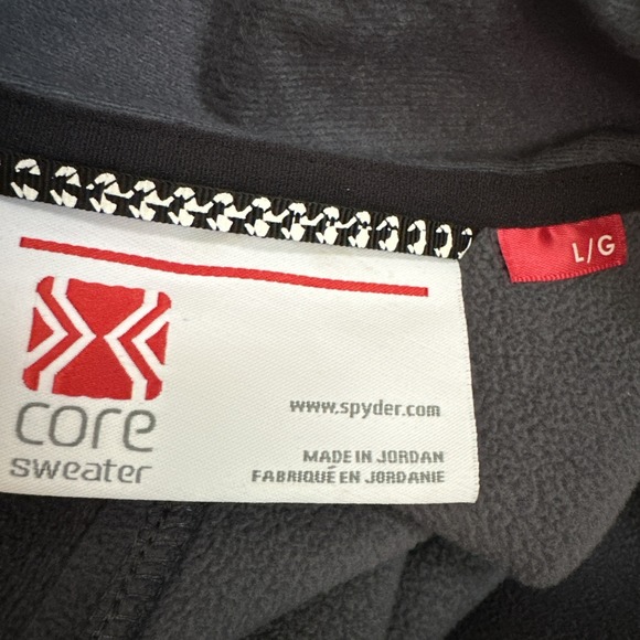Spyder Jewel Mid Weight Core Sweater 503024 Women Large Full‎ Zip Gray Pockets - Picture 9 of 14